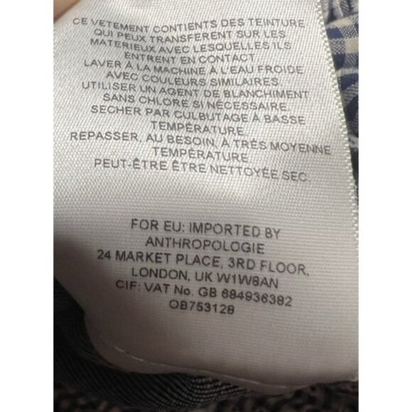 Anthropologie Pilcro and the Letterpress Denim Jacket Eyelet Trim Women's Medium - Picture 14 of 14